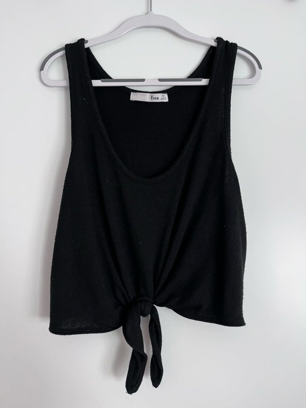 Wilfred Black Tie-Front Tank Top